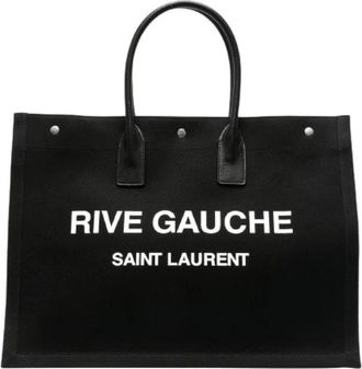 Saint Laurent Rive Gauche Tote Bag - male - Saint Laurent - Shopping Bags - Black - ONE SIZE - Bags