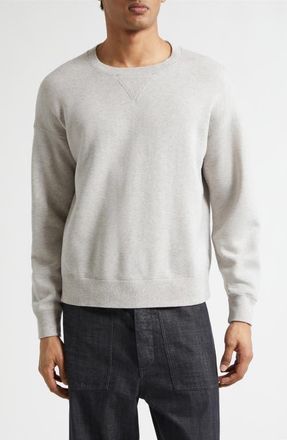 Visvim Jumbo Fine Wool & Cotton Sweatshirt in Grey at Nordstrom, Size 2