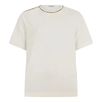 Burberry Dames, Tops, Wit, Maat: S Katoen