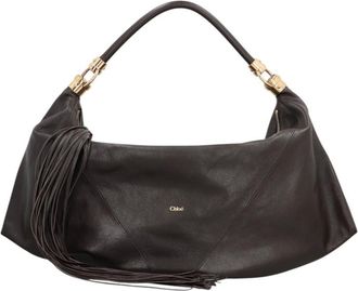 Chlo&eacute; Dark Brown Foulard Medium Shoulder Bag