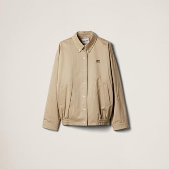 Miu Miu Chino Cloth Blouson Jacket, Woman, Cord, Size 38