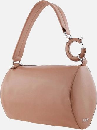 Burberry Womens Small Rhombi Leather Shoulder Bag - Check - Size: UNI