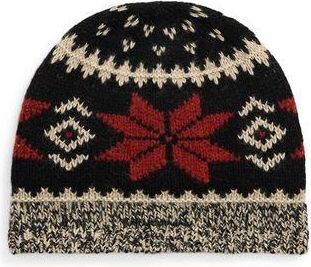 Ralph Lauren SNOWFLAKE-MOTIF WOOL-BLEND BEANIE