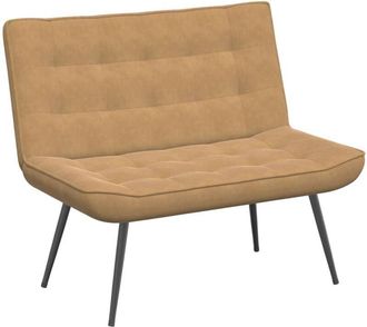 vidaXL Banco De Terciopelo Marr&oacute;n 110x74x84 Cm Vidaxl