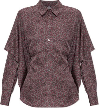 Maison Margiela Overhemden, Dames, Veelkleurig, S, Asymmetrisch gesneden shirt