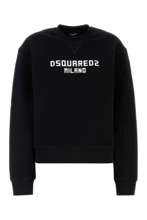 Dsquared2 Black Cotton Sweatshirt