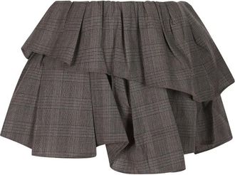 Acne Studios Ifelpa minirok - Dames - Rokken - Bruin - Maat: XS Wol