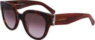 Longchamp Brown Acetate Womens Sunglasses