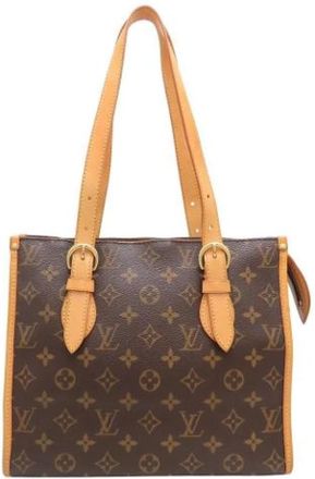Louis Vuitton Pre-owned Monogram Shoulder Bag - Dames - Vintage Shopper - Bruin - ONE Size - Leer - Vintage