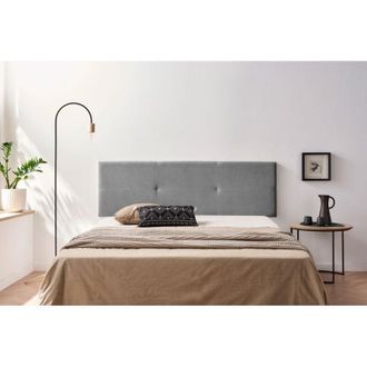 Moonia Cabecero Tapizado Alma Acualine 90x50x5 Cm - Gris Claro Moonia