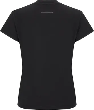 Maison Margiela Numeric Signature Patch Cotton T-Shirt - Black