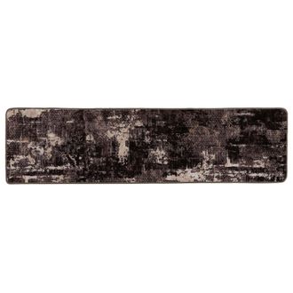 vidaXL Pasillo De Alfombra Marsa Negro 80 X 350 Cm Poli&eacute;ster Y Pvc Vidaxl