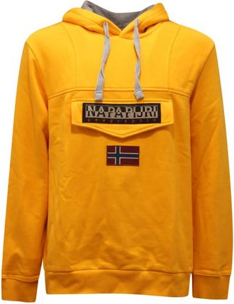 Napapijri Hoodies, male, Yellow, Size: XL Burgee Wint 2