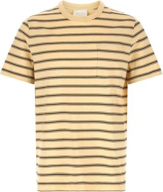 A.P.C. Beige Striped T-shirt