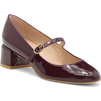 Stuart Weitzman Gabby Mary Jane Pump in Cabernet at Nordstrom Rack, Size 8