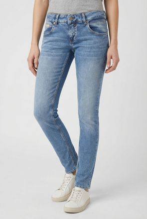 Herrlicher Slim-fit-Jeans HERRLICHER Touch Slim Denim, Damen, Gr. 27, L&auml;nge 32, after rain, Denim/Jeans, Obermaterial: 78% Baumwolle, 19% Polyester, 3% Elasthan,