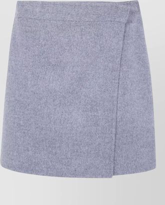 Semicouture wool wrap mini skirt