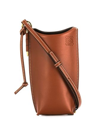 Loewe mini bucket crossbody bag - women - Leather - OS - Brown