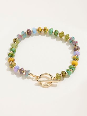 Fat Face FatFace T Bar Beaded Bracelet in Multi Colour