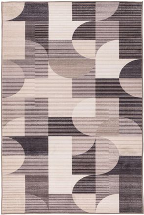 LALEE Waschbarer Design Teppich Vegas 204 - Taupe