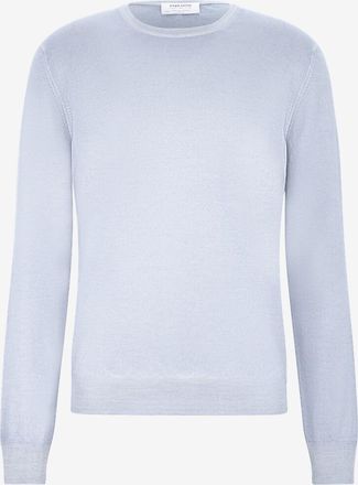 Gran Sasso Dünner Pullover aus Schurwolle mit Rundkragen