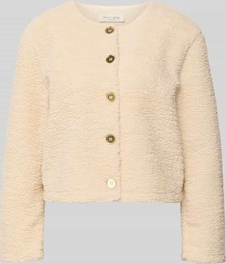 Christian Berg Sweatjacke aus Teddyfell in Ecru, Größe XXL