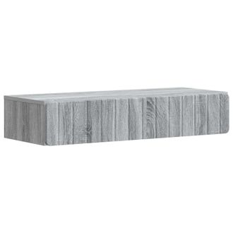 vidaXL Mesa Lateral Montada En La Pared Gris Sonoma Vidaxl