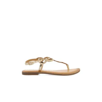 Gioseppo Golden Sandals Merignas Model - female - Gioseppo - Flat Sandals - Beige - 5 UK - Shoes