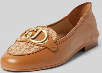 Liu Jo Penny-Loafer mit Label-Detail Modell EMEL in Cognac, Gr&ouml;&szlig;e 40