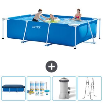 Intex Piscina Con Estructura Rectangular - 300x200x75 Cm - 5-piezas Scb6
