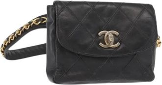 Chanel Pre-owned Belt Bags, female, Black, Size: ONE SIZE Pre-owned Vintage Belt Bag