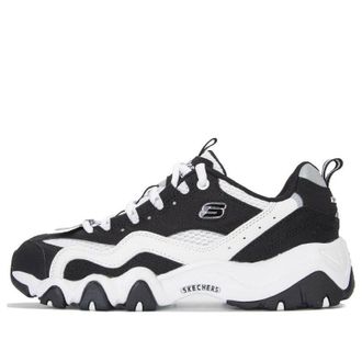 Skechers (WMNS) Skechers Sport DLites 2.0 Shoes Black White 896210-BKW
