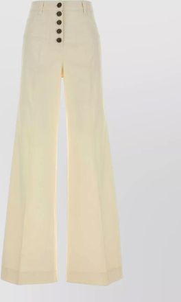 Etro stretch cotton wide-leg trousers