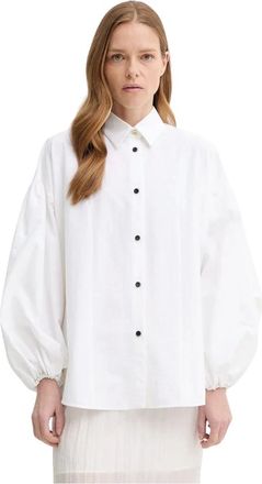 &Aacute;eron Dames, Blouses & Shirts, Beige, Maat: L Katoen