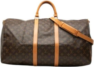 Louis Vuitton Pre-owned Weekend Bags, female, Brown, Size: ONE SIZE Pre-owned Keepall Bandouliere 55