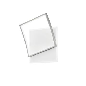 Luce-Ambiente-Design Plaf&oacute;n Led Ayrton Cuadrado en Aluminio N&iacute;quel Con Funci&oacute;n Cct 42w