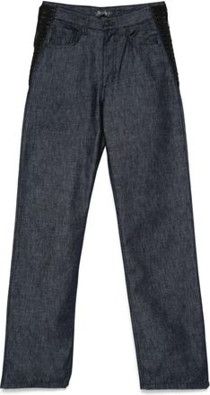 MUGLER Straight jeans met veters - Blauw