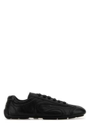 Prada Black Nappa Leather Montecarlo Re Edition 2005 Sneakers