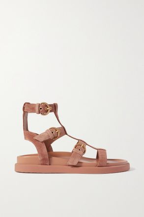Gianvito Rossi Arena Suede Sandals - Neutri