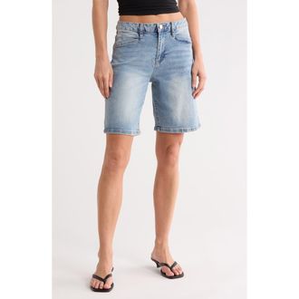 Madden Girl Denim Carpenter Shorts in Medium Wash at Nordstrom Rack, Size 1