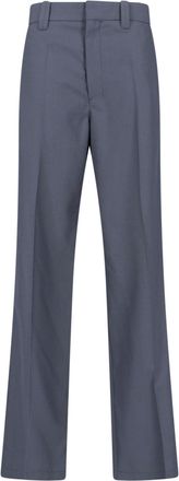 Christophe Lemaire Gray Tailored Wool Blend Straight Trousers