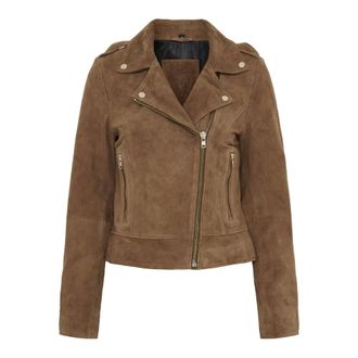 Notyz Giacca Biker 10961 - - Jackets - Donna - Marrone - 3XL