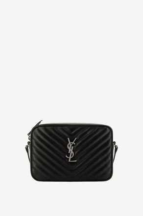 Saint Laurent Schultertasche aus gestepptem Glattleder Lou Camera