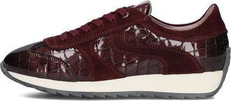 DL Sport Schoenen, Dames, Rood, 40 EU, Su&egrave;de, 6745 Lage Sneaker
