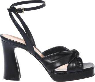 Baldinini High Heel Sandal - Dames - Sandalen met hakken - Zwart - 38 EU - Leer - Schoenen