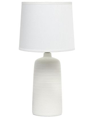 Lalia Home Textured Linear Ceramic Table Lamp