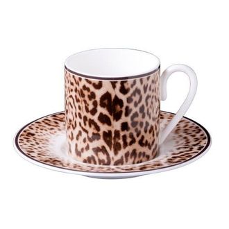 Roberto Cavalli Coffee Cup & Saucer with Luxury Box in Jaguar at Nordstrom