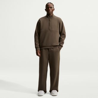 Nike Mens 24.7 ImpossiblySoft Dri-FIT Straight-Leg Pants in Brown | IM3639-212
