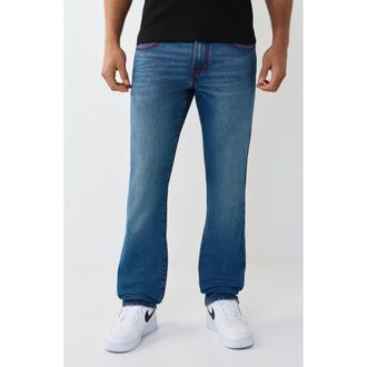 True Religion Ricky Big T Straight Leg Jeans in Medium Neptune at Nordstrom Rack, Size 31