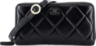 Chanel Zip Around Waist Quilted Shiny Lambskin belt bag - Zwart